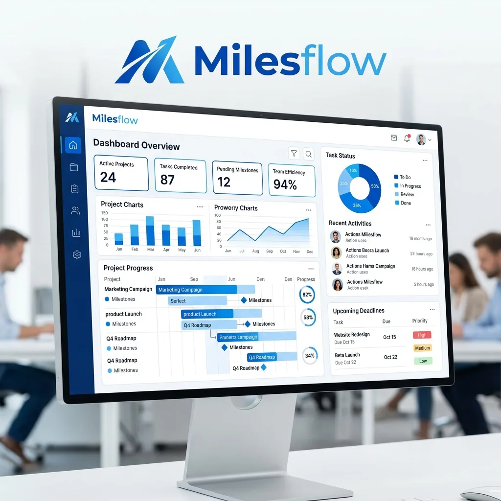 Milesflow - Project management Software Dashboard